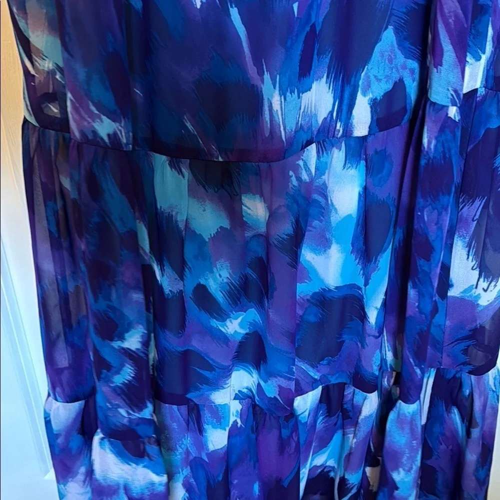 Bisou Bisou Blue Spaghetti Strap Maxi Sundress - Picture 5 of 9